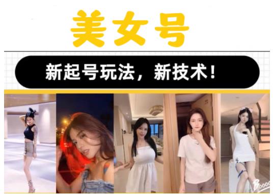 2023抖音快手短视频美女号课程制作玩法教程，美女号搬运新起号玩法，新技术（素材+教程）-pcp资源社