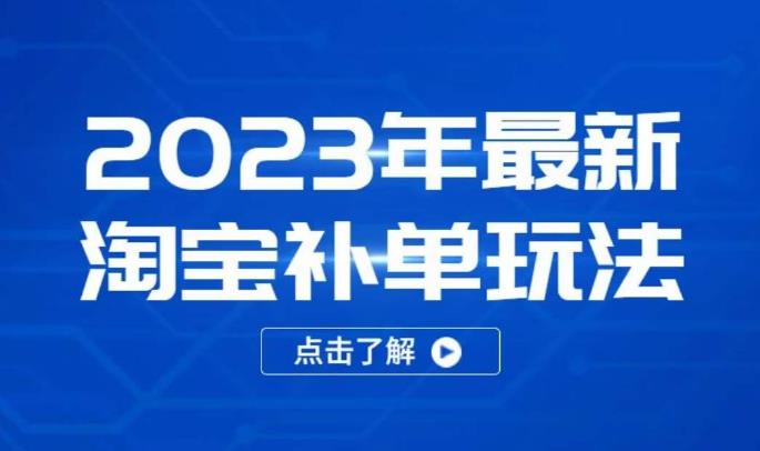 2023年最新淘宝补单玩法，18节课让教你快速起新品，安全不降权-pcp资源社