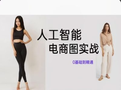 人工智能SD电商图实战，ai绘图0基础到精通-pcp资源社
