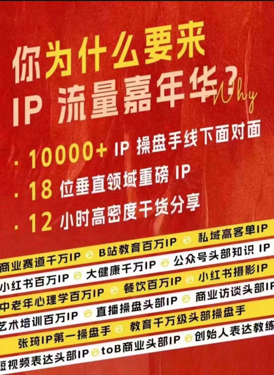群响IP流量嘉年华，​现场视频+IP江湖2024典藏版PPT-pcp资源社