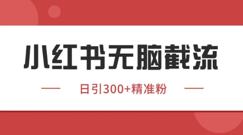 小红书只要你有同行就能获客，独家野路子获客玩法，暴力截流【揭秘】-pcp资源社