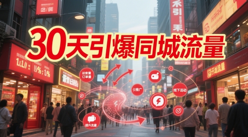 30天引爆同城流量：团购篇 认知篇 流量篇 来客篇 达人篇 老板人设IP篇 投流篇-pcp资源社