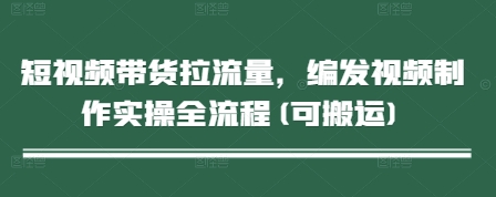 短视频带货拉流量，编发视频制作实操全流程(可搬运)-pcp资源社