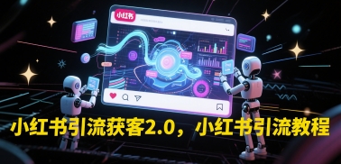 小红书引流获客2.0，小红书引流教程-pcp资源社
