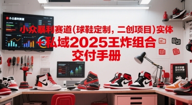 小众暴利赛道(球鞋定制，二创项目)实体+私域2025王炸组合  交付手册-pcp资源社