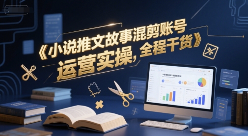 小说推文故事混剪账号运营实操，全程干货-pcp资源社
