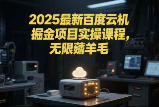 2025最新百度云机掘金项目实操课程单窗口保底5-10元月收益单窗口150+【揭秘】-pcp资源社