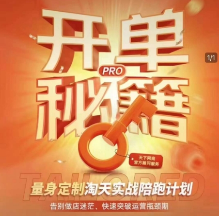 淘宝开单秘籍PRO，量身定制淘天实战陪跑计划，告别做店迷茫、快速突破运营瓶颈期（更新6月）-pcp资源社
