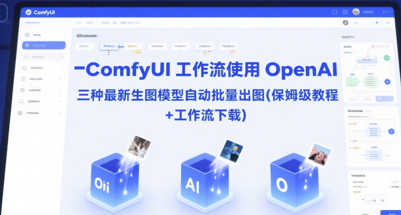 ComfyUI 工作流使用 OpenAI 三种最新生图模型自动批量出图(保姆级教程+工作流下载)-pcp资源社