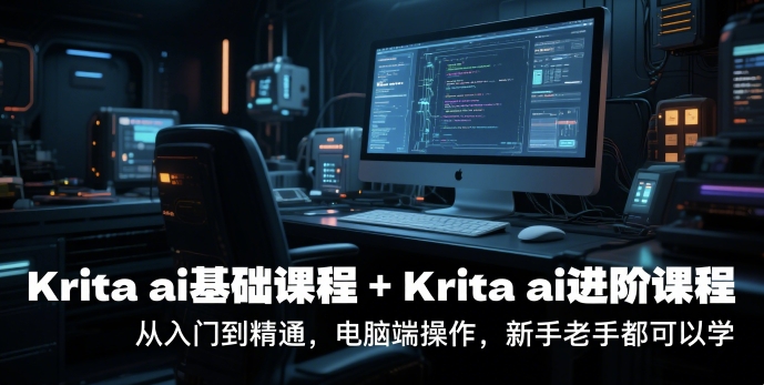 krita ai基础课程+Krita ai进阶课程，从入门到精通，电脑端操作，新手老手都可以学-pcp资源社