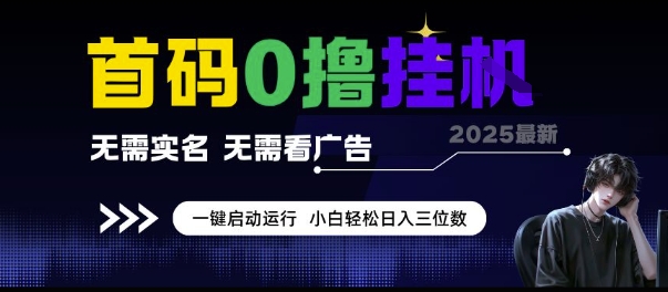 首码0撸挂G项目，无需实名无需看广告 一键启动运行，小白轻松日入三位数【揭秘】-pcp资源社