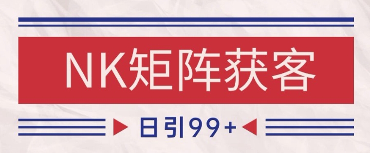 小红书某音NK赛道引流获客 自热矩阵日引200+【揭秘】-pcp资源社