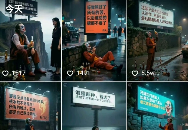 一条视频竟然15W赞！用AI制作小丑自嘲扎心文案视频，当下非常火爆的短视频流量神器-pcp资源社