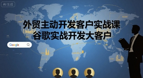 外贸主动开发客户实战课，谷歌实战开发大客户-pcp资源社