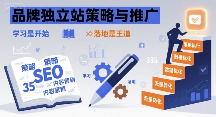 品牌独立站策略与推广，学习是开始，落地是王道-pcp资源社