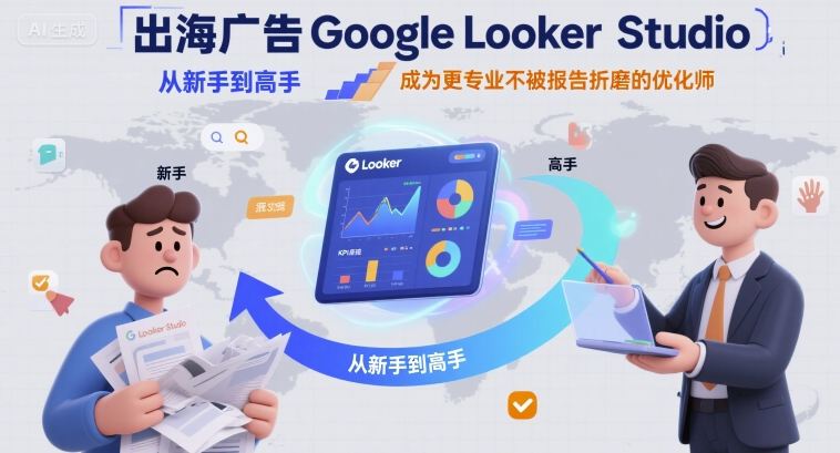 出海广告Google Looker Studio从新手到高手，成为更专业不被报告折磨的优化师-pcp资源社