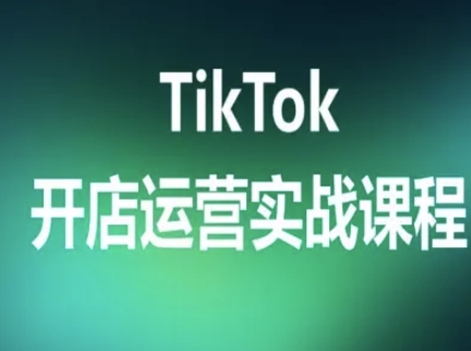 TikTok开店运营实战课程，TK跨境电商实操全流程-pcp资源社