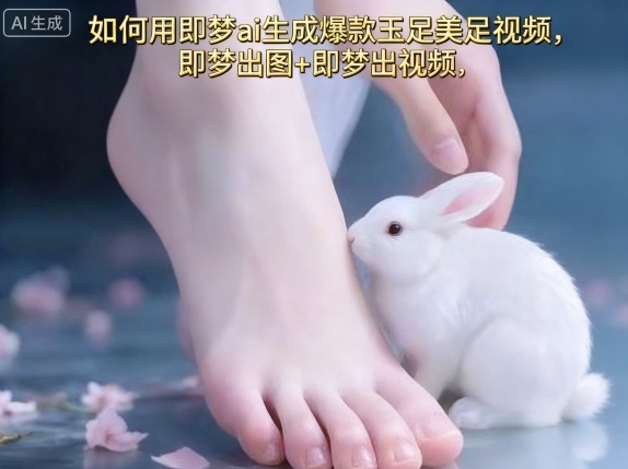 如何用即梦ai生成爆款玉足美足视频，即梦出图+即梦出视频，快速涨粉-pcp资源社