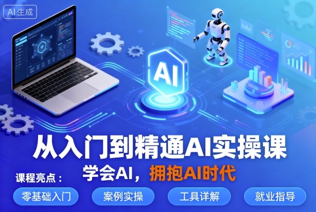 从入门到精通AI实操课，学会AI，拥抱AI时代-pcp资源社